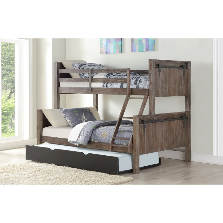 Harriet Bee Colgan Twin Over Full Solid Wood Standard Bunk Bed with